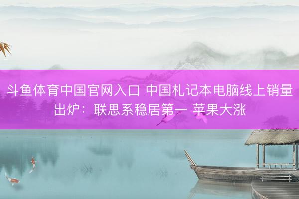 斗鱼体育中国官网入口 中国札记本电脑线上销量出炉：联思系稳居第一 苹果大涨