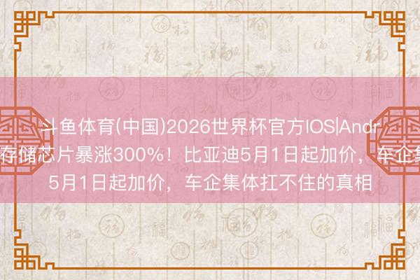 斗鱼体育(中国)2026世界杯官方IOS|Android手机app下载 存储芯片暴涨300%！比亚迪5月1日起加价，车企集体扛不住的真相